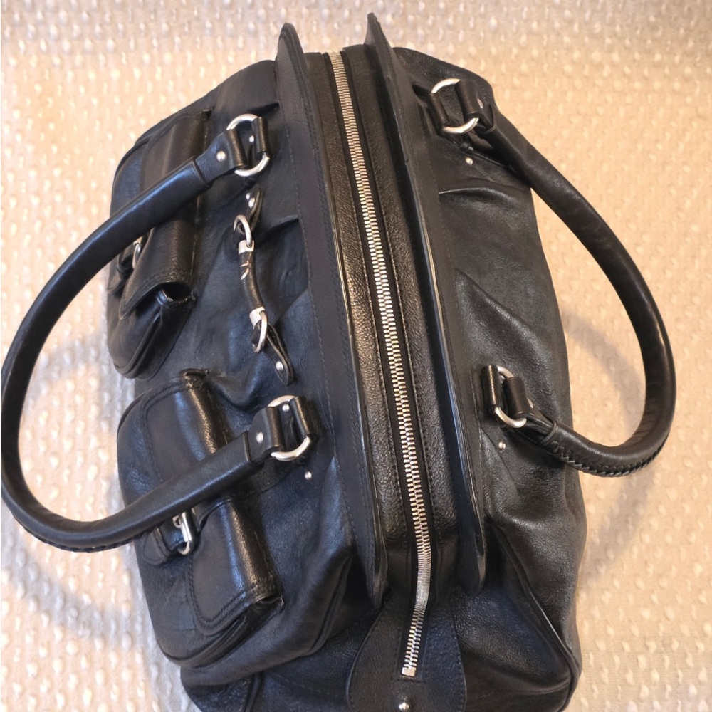 Vintage Dior Black Leather My Dior Satchel - Picture 13 of 13